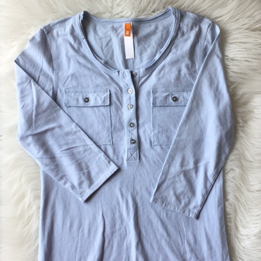 Lucy Blue Cotton Top